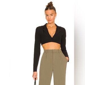 Superdown Miranda Cropped Black Blazer